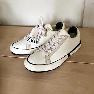 NWT Pensole + Zara Leather White Trainers Sneakers
